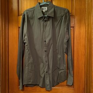 Express mens button down dress shirt size large, neck 16-16 1/2